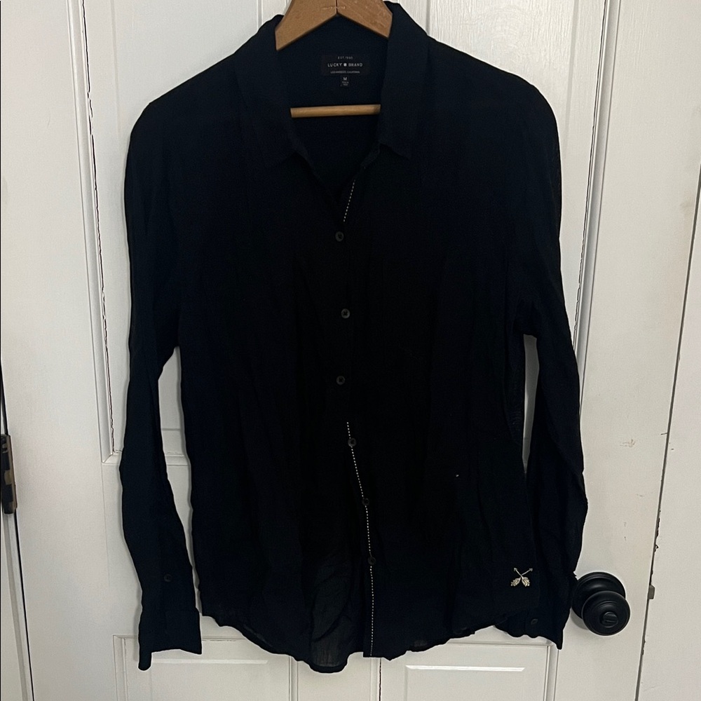 Women’s Black Button-Up